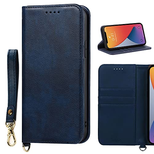 iPhoneケース スマホケース スタンド機能付き ネイビー ブルー iPhone 15/14/13 IJOY マグスタプラスケース ネイビー